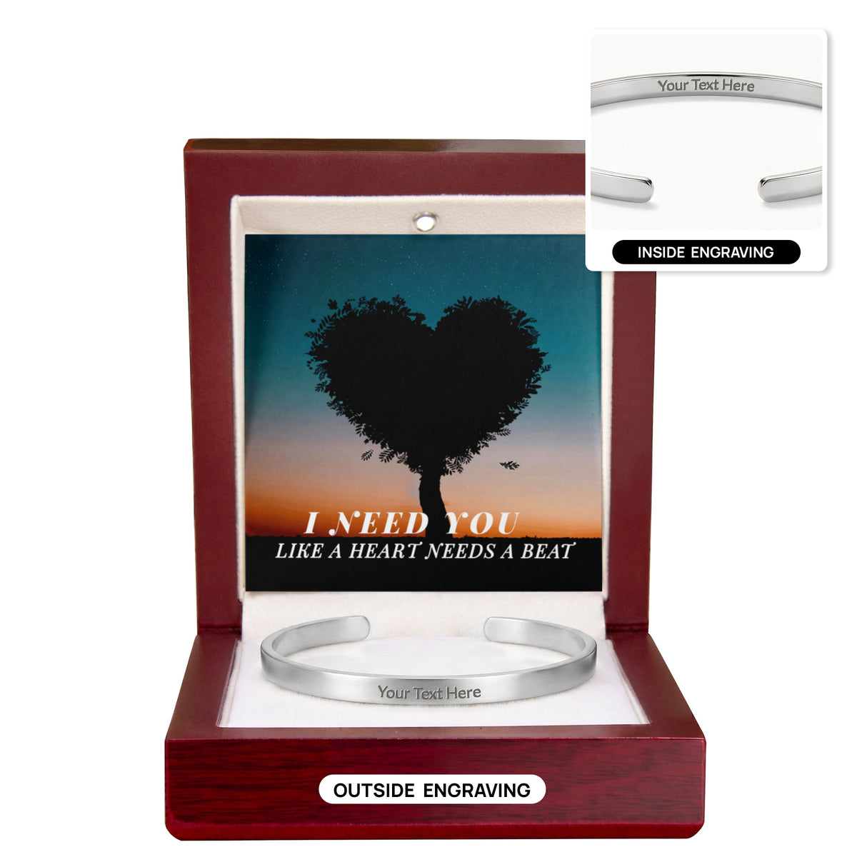 Cuff Bracelet - Engraved