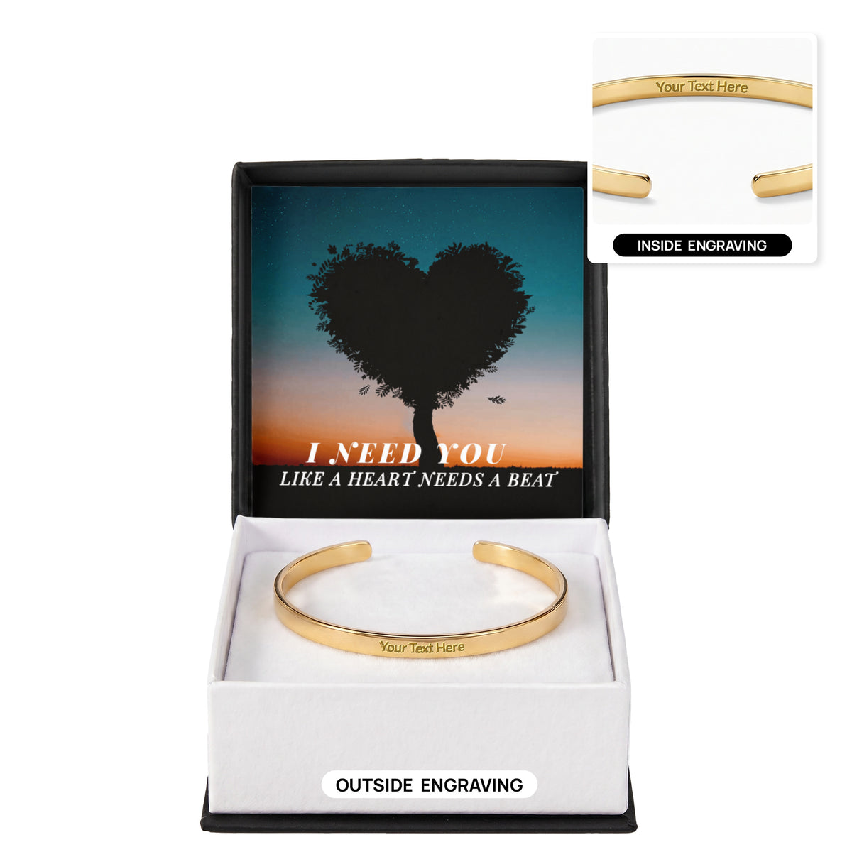 Cuff Bracelet - Engraved