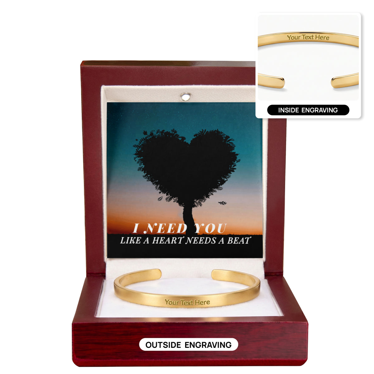 Cuff Bracelet - Engraved