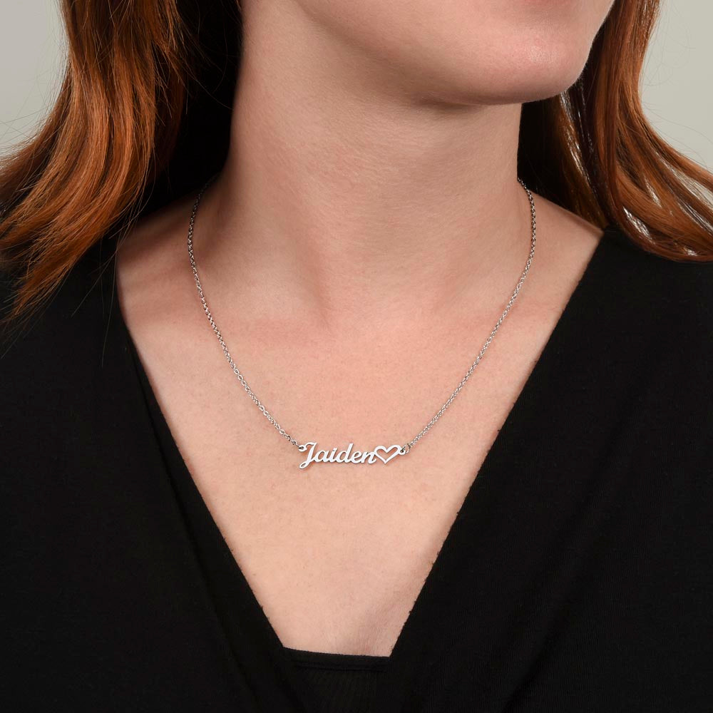 Heart Name Necklace — product gallery photo 2