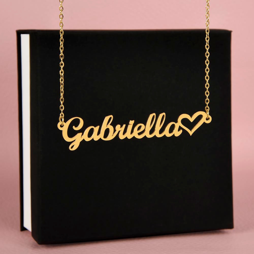 Heart Name Necklace — product gallery photo 6