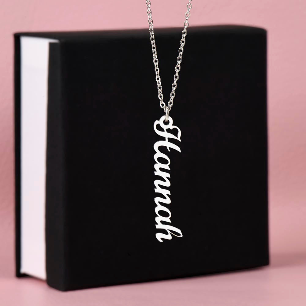 Multi Vertical Name Necklace — product gallery photo 3