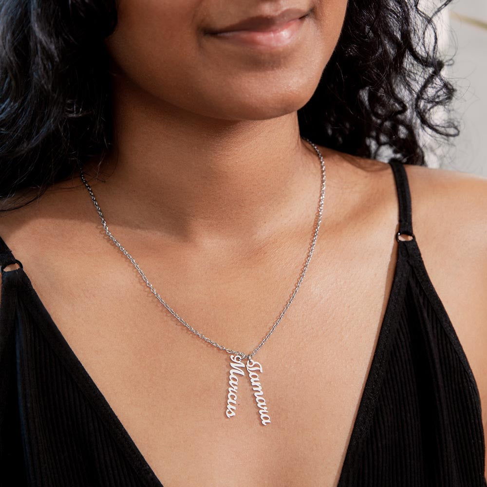 Multi Vertical Name Necklace — product gallery photo 10