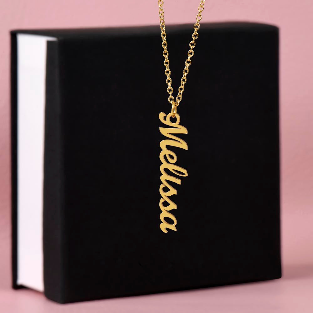 Multi Vertical Name Necklace — product gallery photo 6