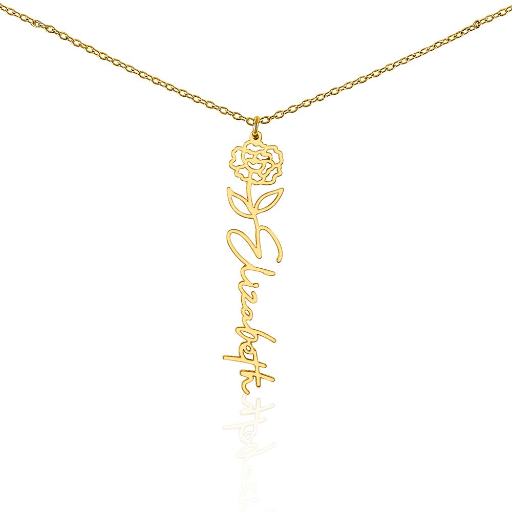Flower Name Necklace — product gallery photo 34