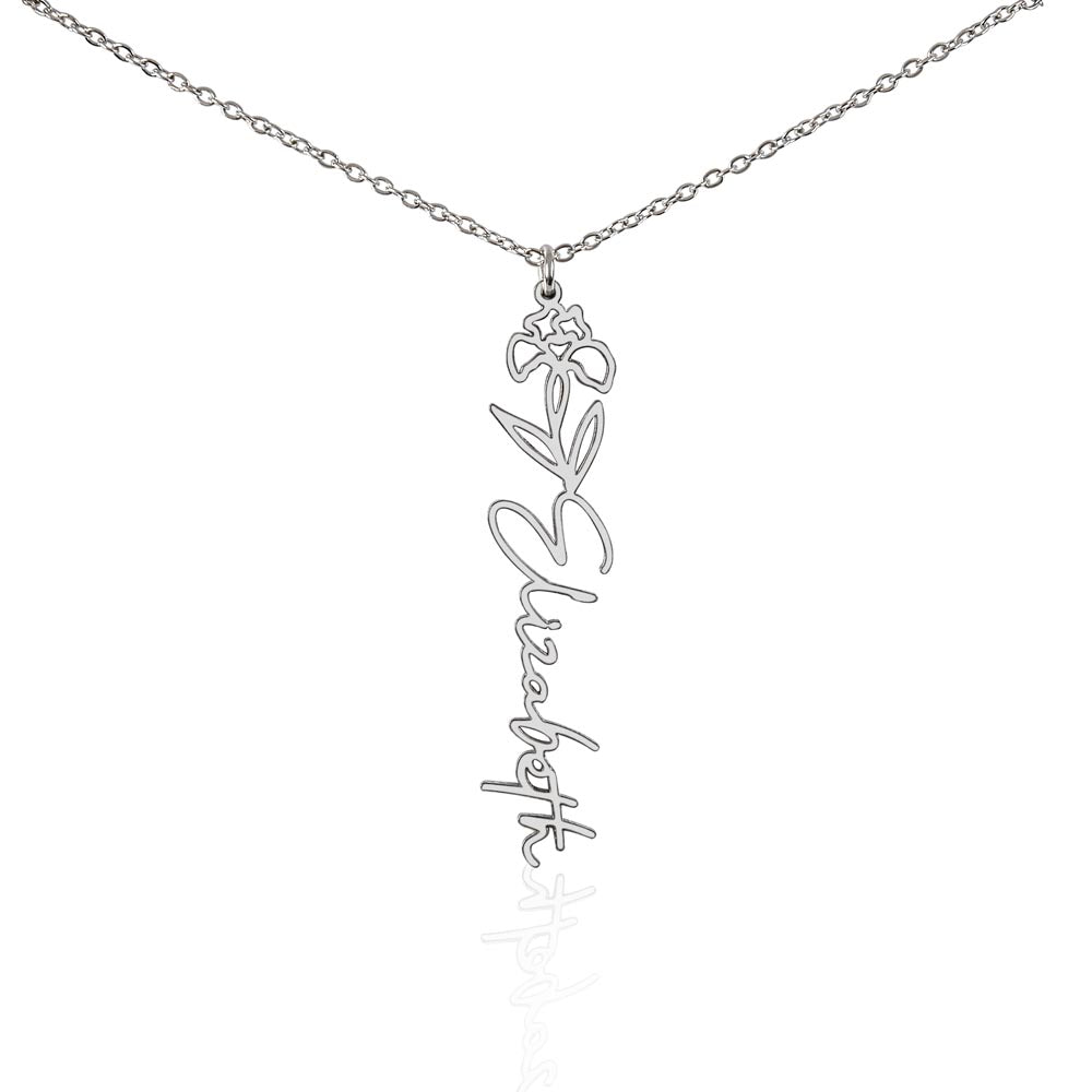 Flower Name Necklace — product gallery photo 21