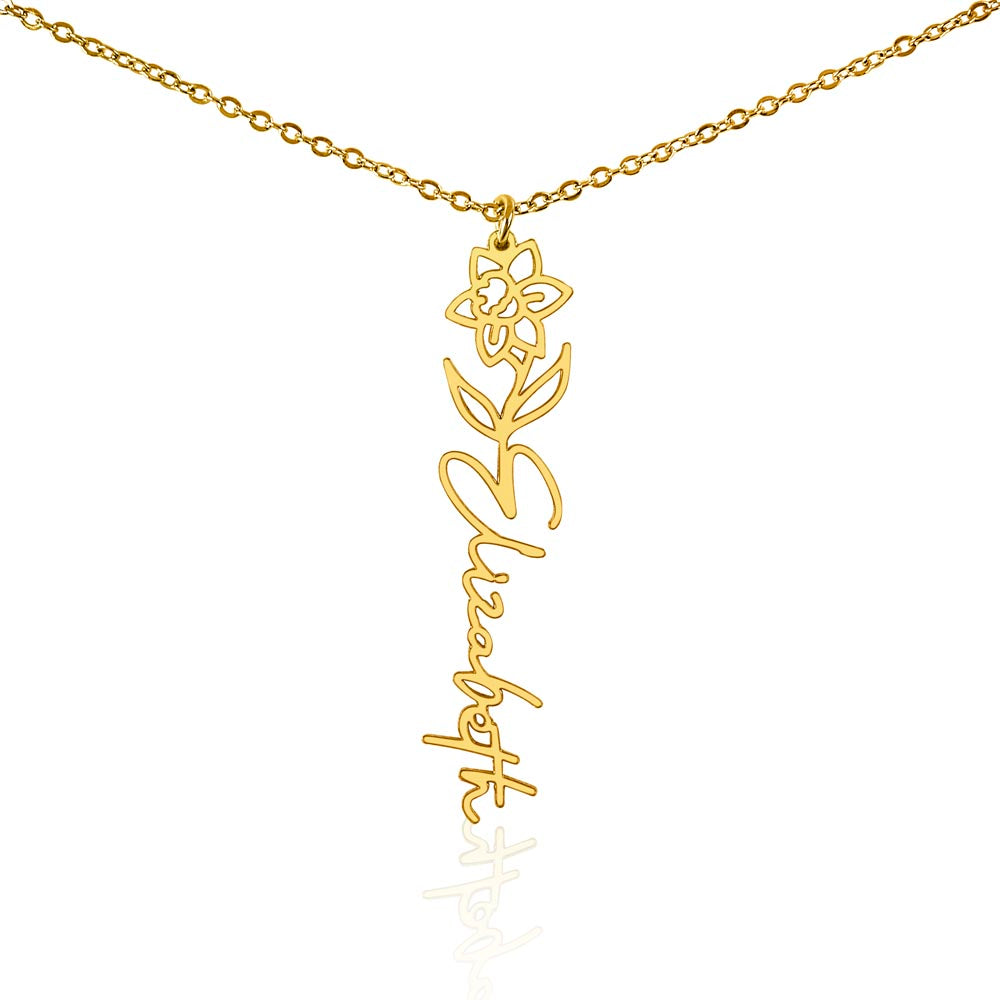 Flower Name Necklace — product gallery photo 36