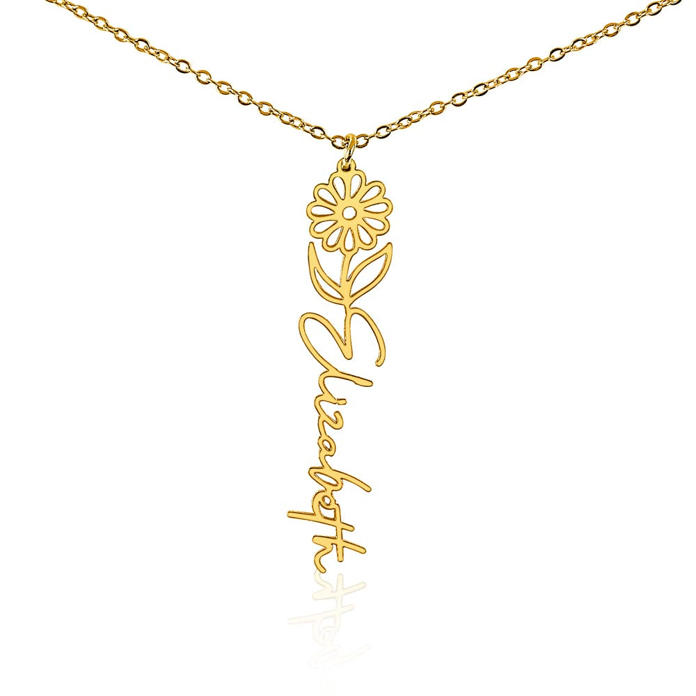 Flower Name Necklace — product gallery photo 37