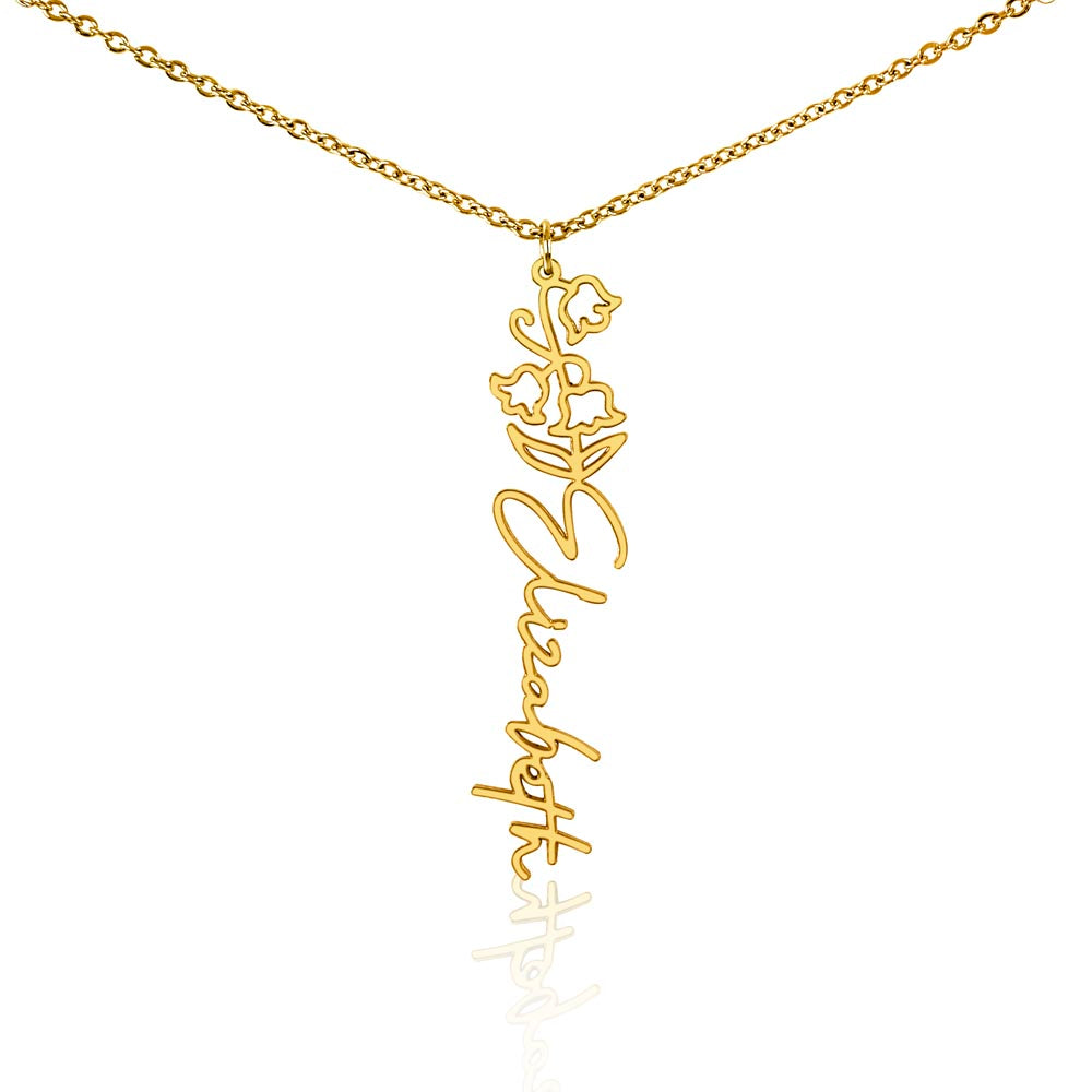 Flower Name Necklace — product gallery photo 38