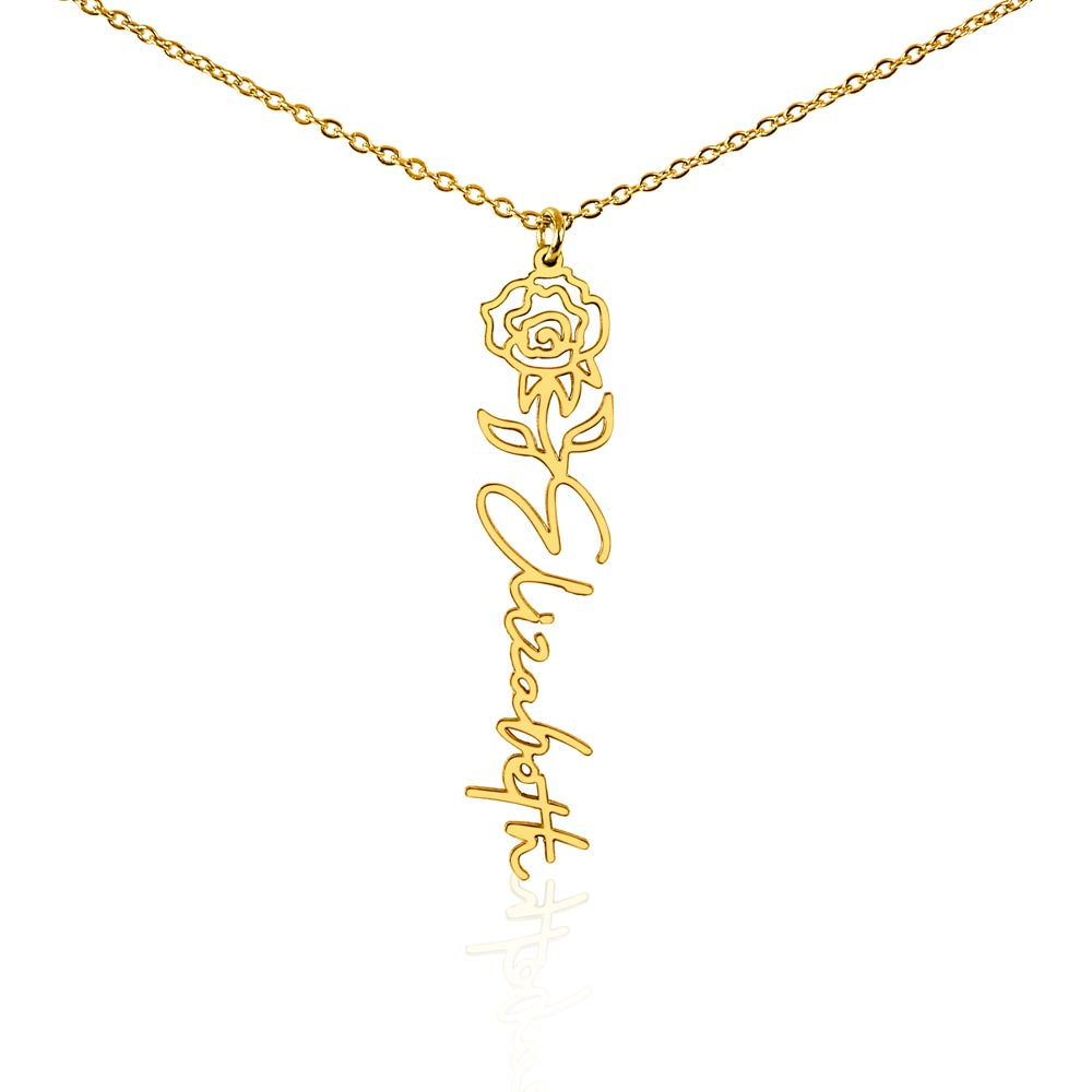 Flower Name Necklace — product gallery photo 39