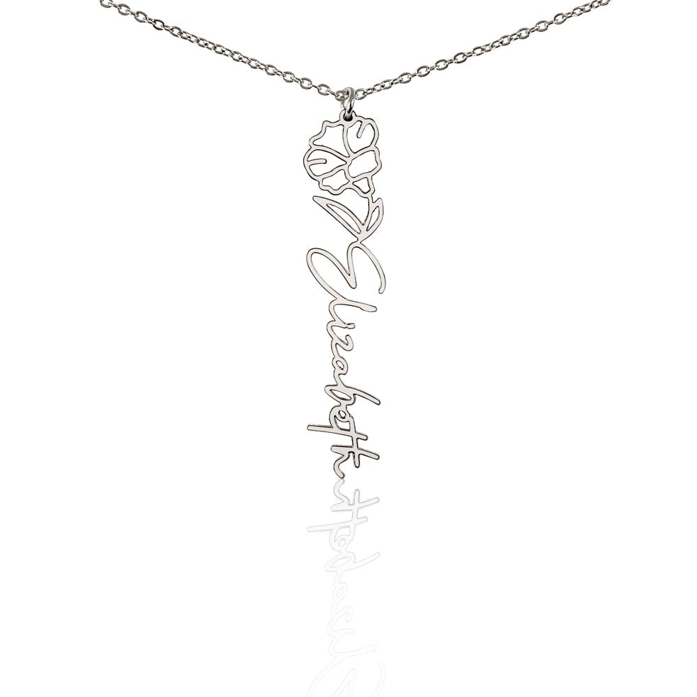 Flower Name Necklace — product gallery photo 28