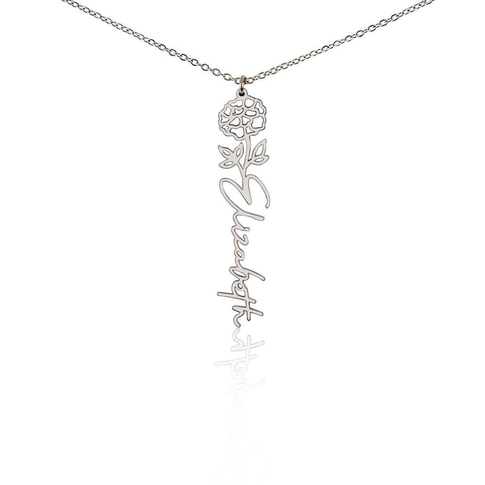 Flower Name Necklace — product gallery photo 29