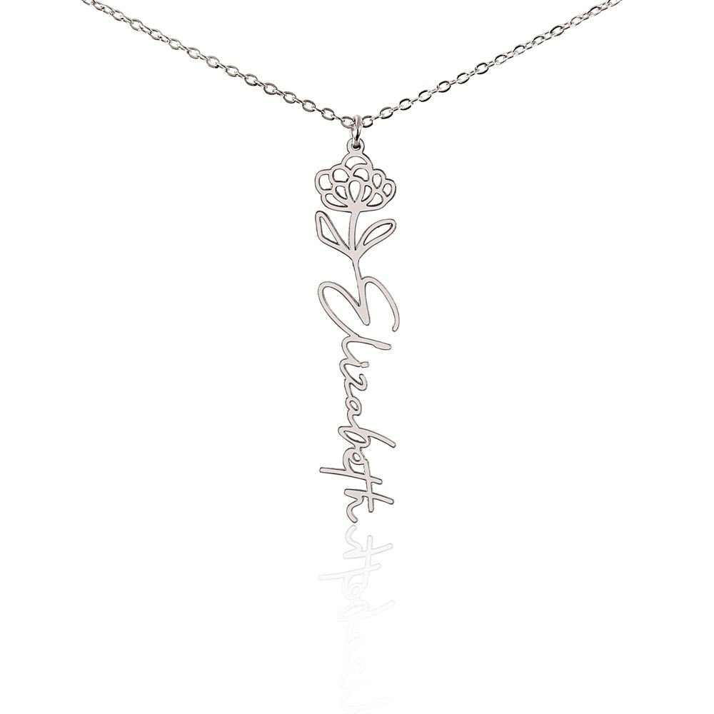 Flower Name Necklace — product gallery photo 30