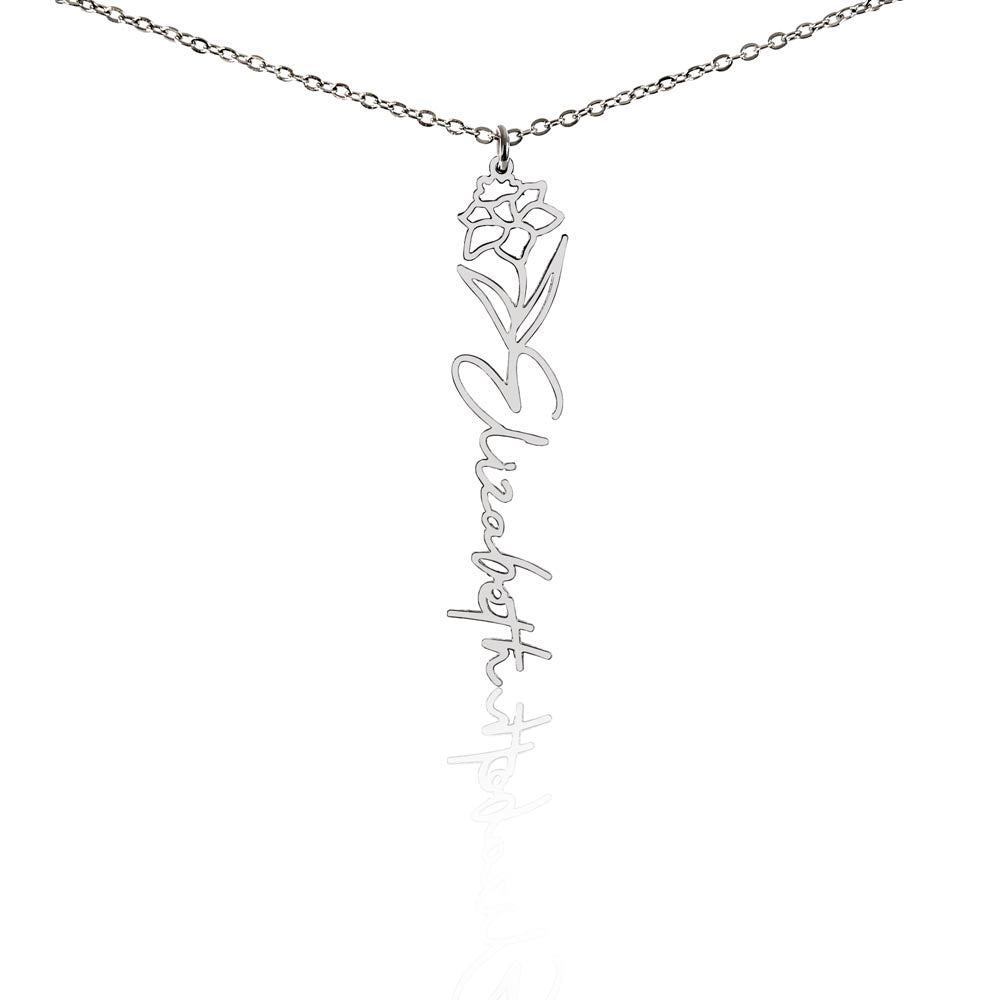 Flower Name Necklace — product gallery photo 31