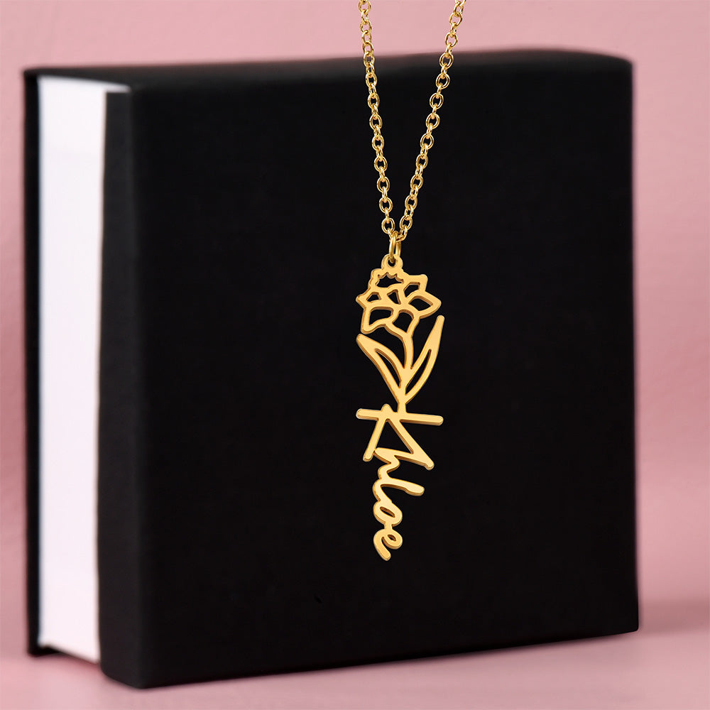Flower Name Necklace — product gallery photo 48