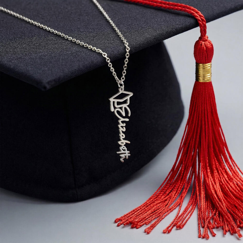Graduation Cap Necklace — product gallery photo 2