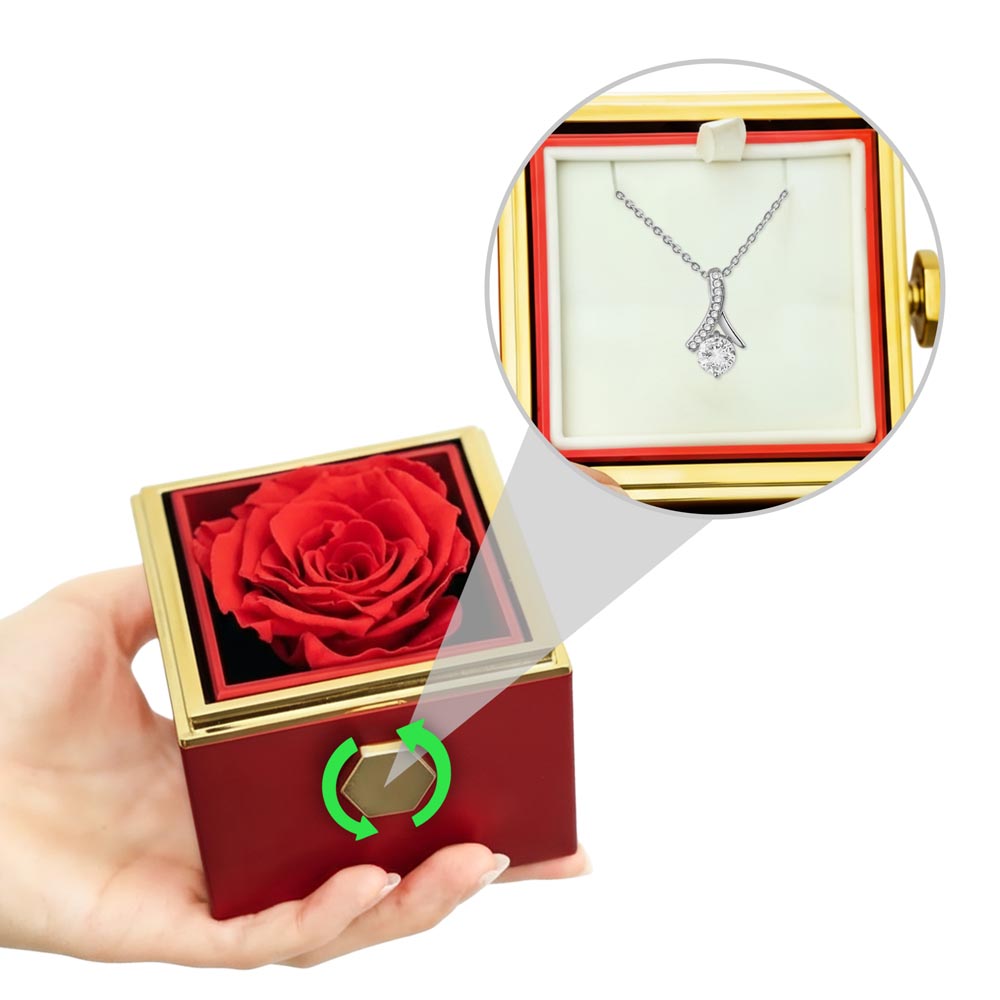 Alluring Beauty - Rotating Rose Gift Box — product gallery photo 2