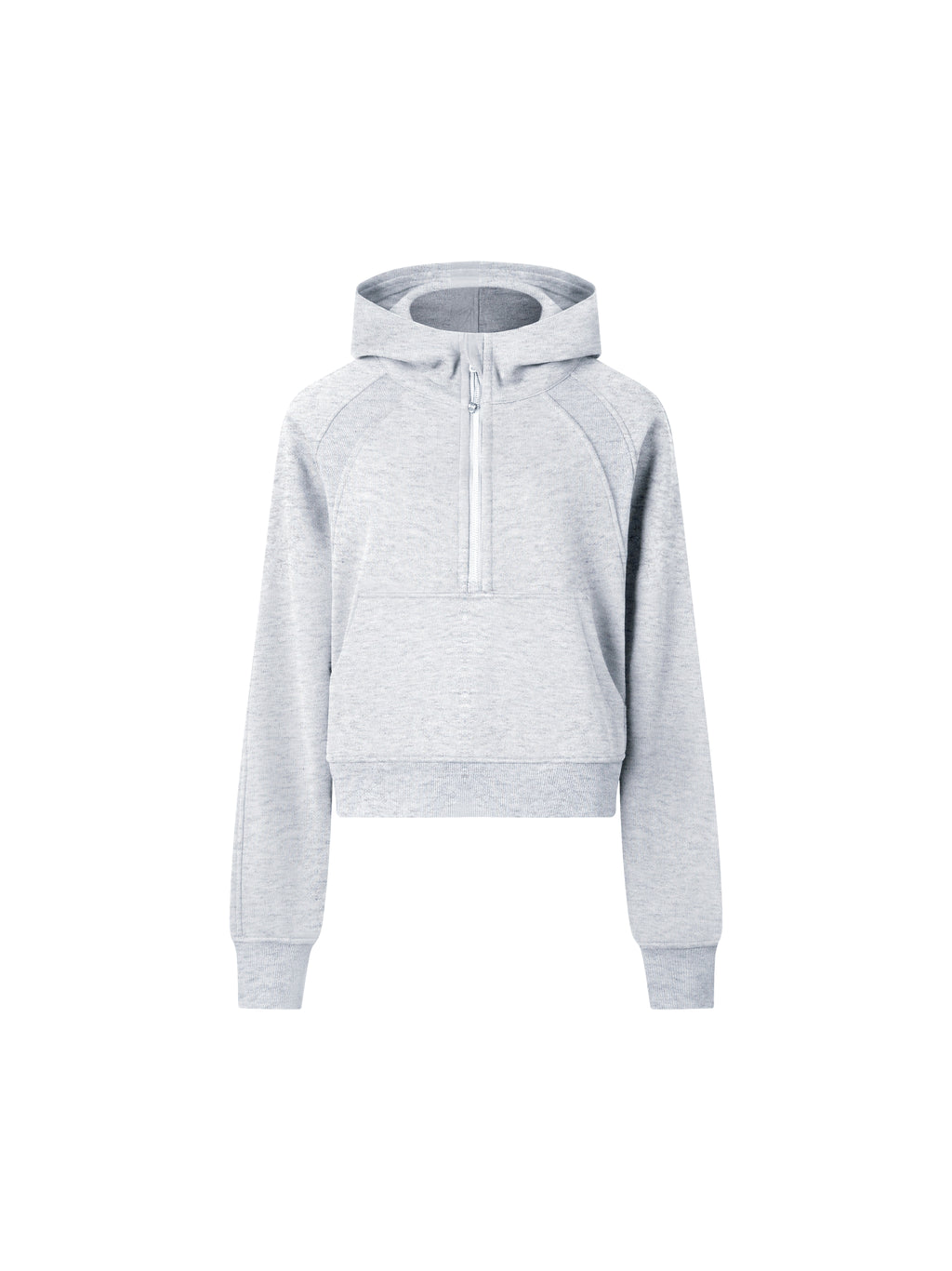 Cropped Half-Zip Hoodie