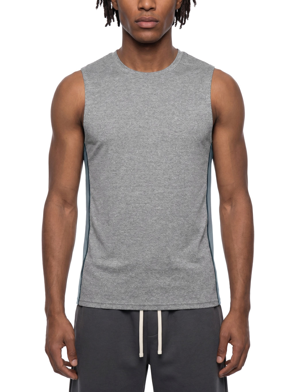 Men's Slim-Fit Topstitch Tank Top