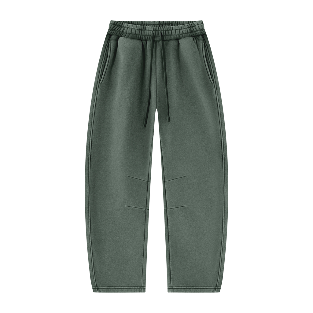 Unisex Vintage Wash Barrel-Leg Fleece Sweatpants V3
