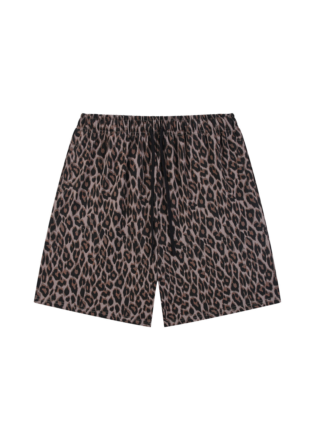 Unisex Heavyweight Leopard Drawstring Shorts