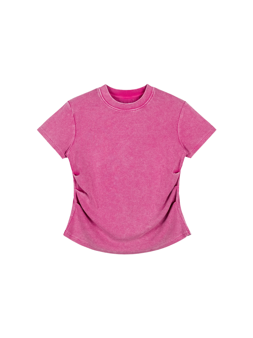 Vintage Washed Bodycon Cotton T-Shirt