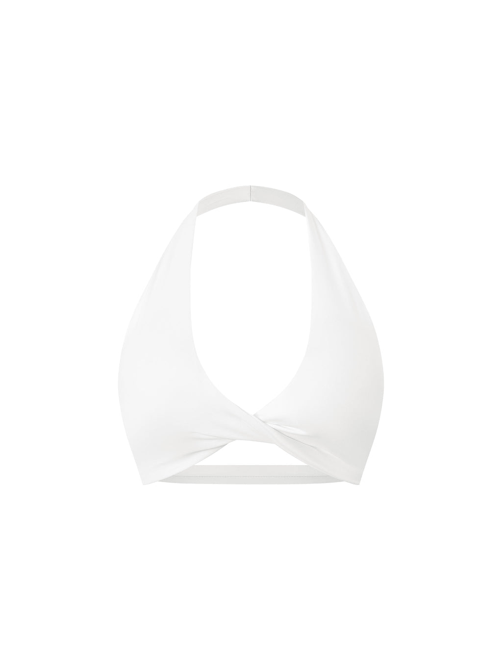 Women's Pleated Halter Sports Bra