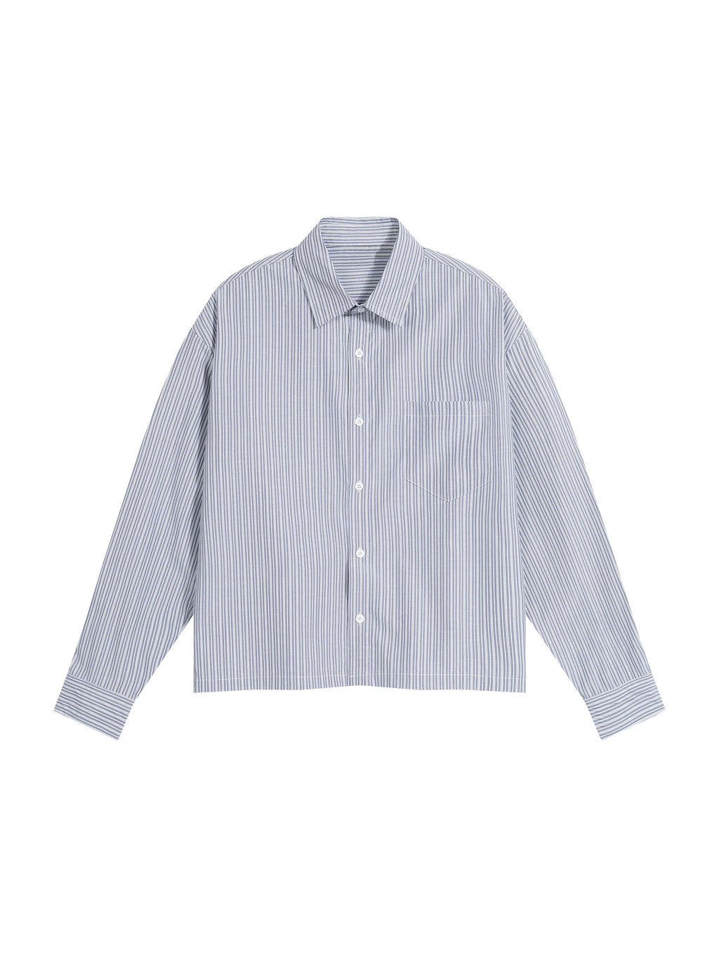 Unisex Boxy Striped Shirt