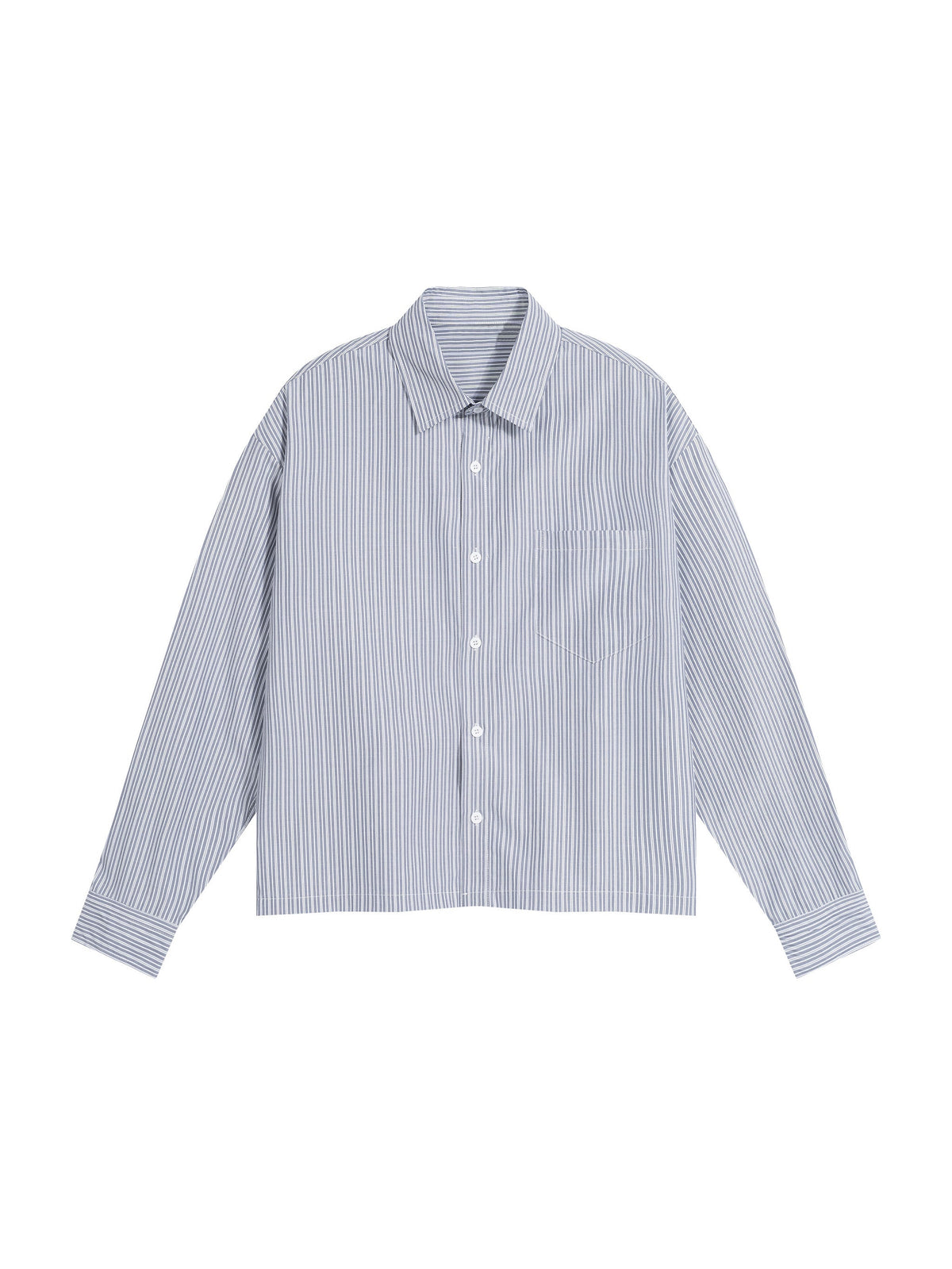 Unisex Boxy Striped Shirt