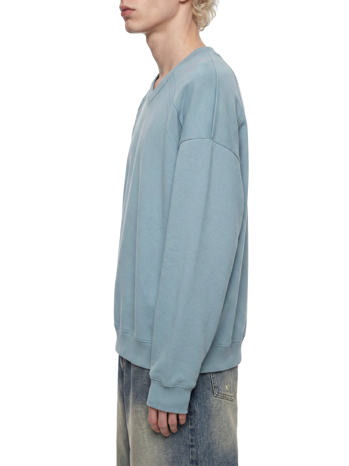 Unisex Oversized V-Neck Sweatshirt