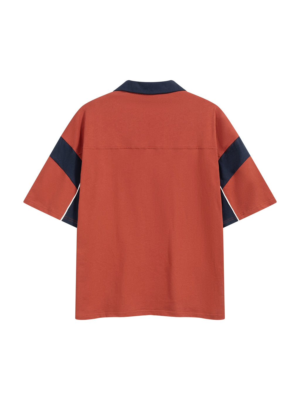 Unisex Boxy Colour Block Polo Shirt