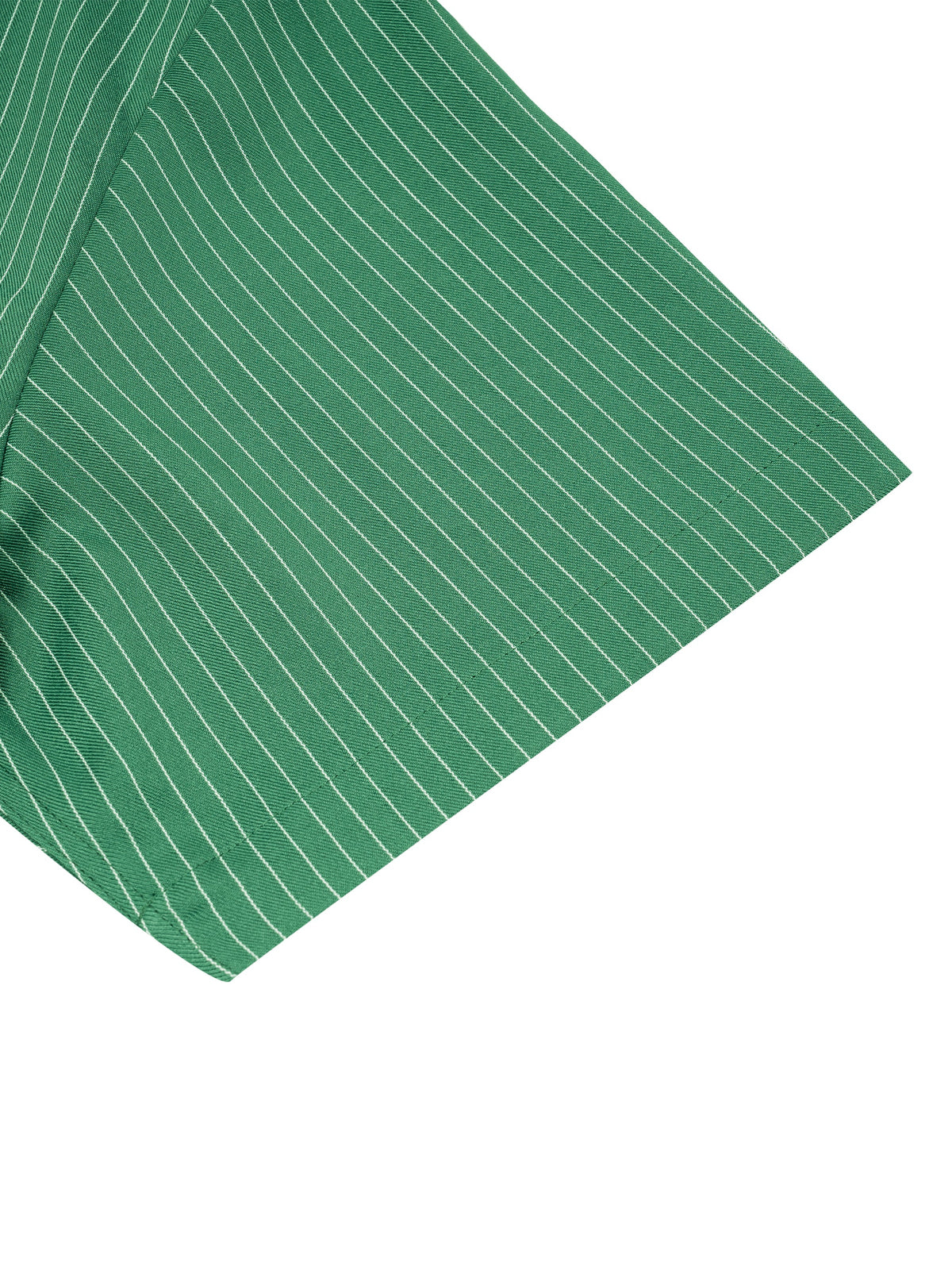 Unisex Striped Boxy Contrast Collar Shirt