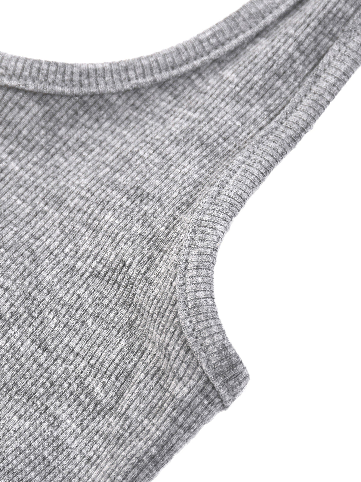 Women's Ribbed Henley Tank Top