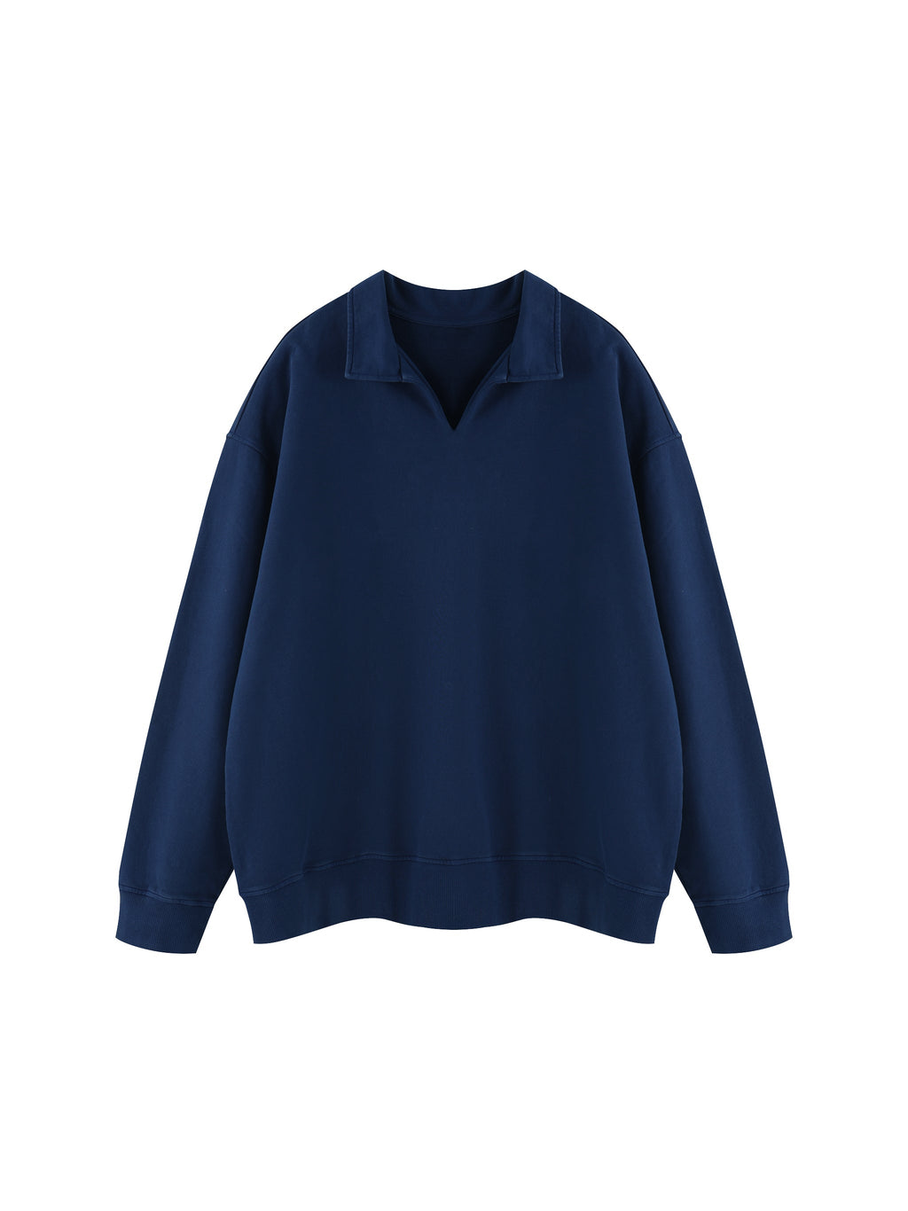 Unisex Vintage Wash Collared Sweatshirt