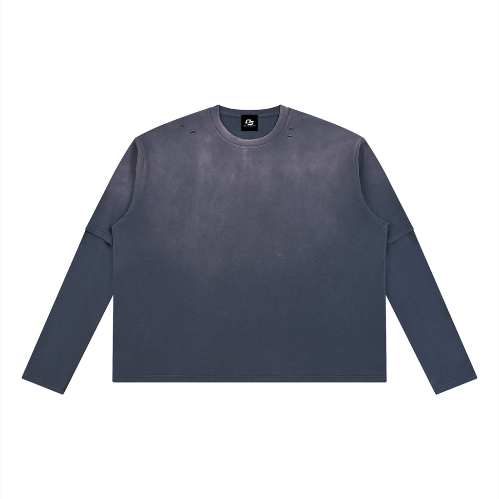 Unisex Vintage Wash Layered T-Shirt