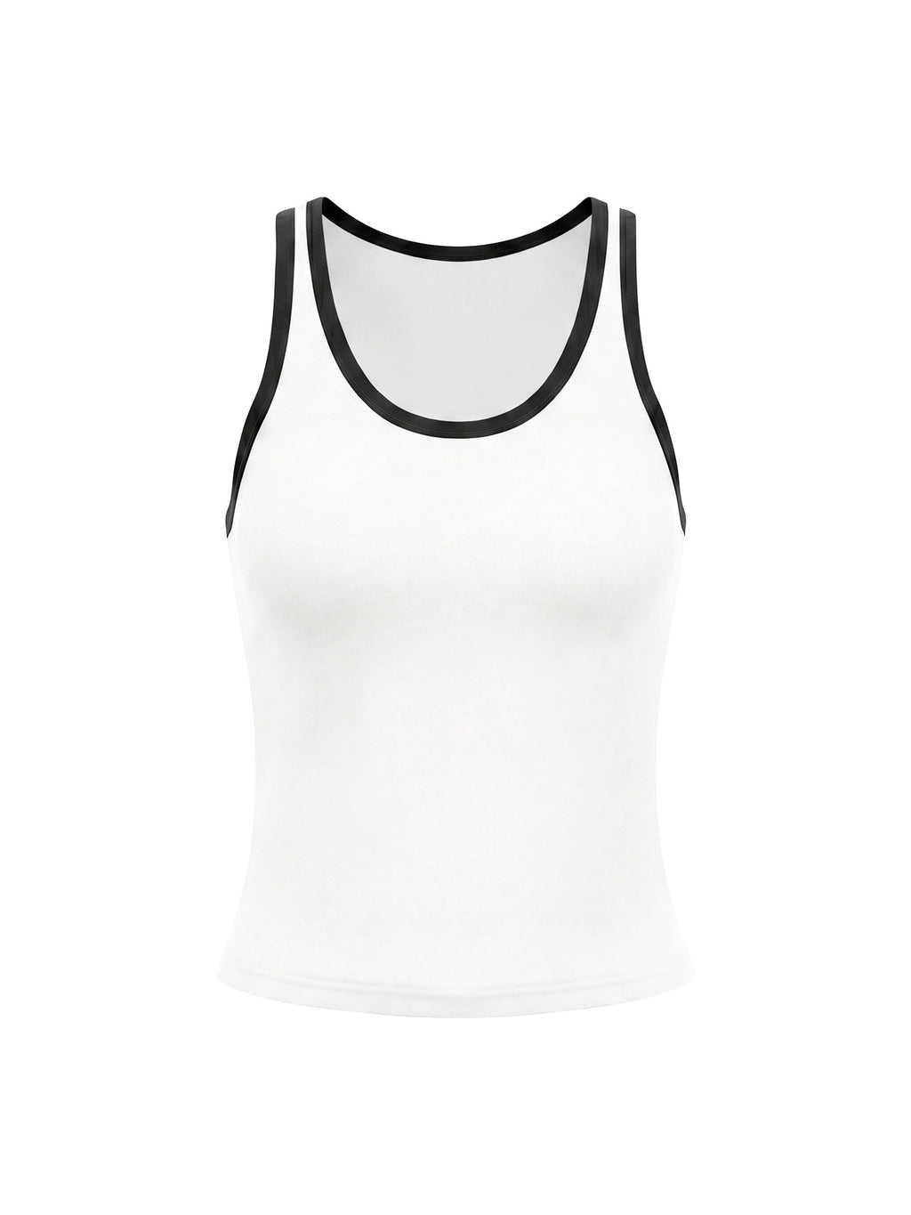Women's Color Block Cropped Tank Top