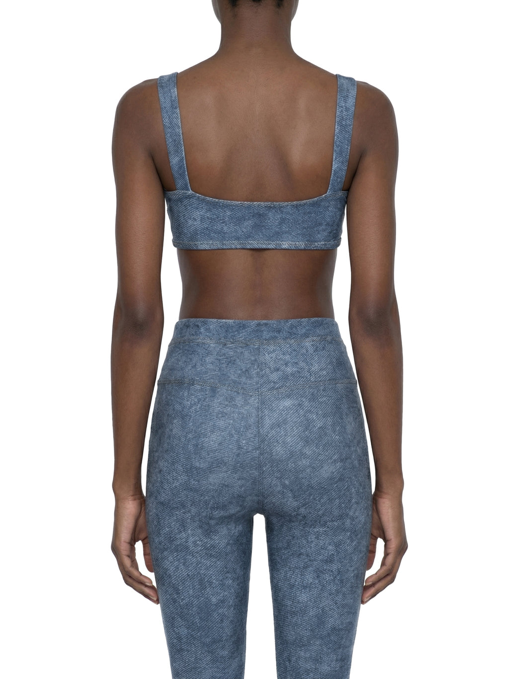 Women's Faux Denim Sports Bra