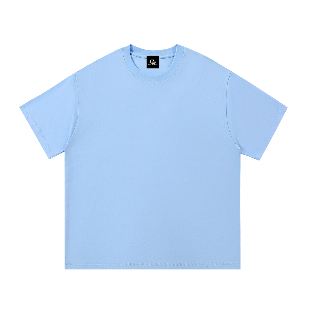 Blue Unisex Essential Cotton T-Shirt front view