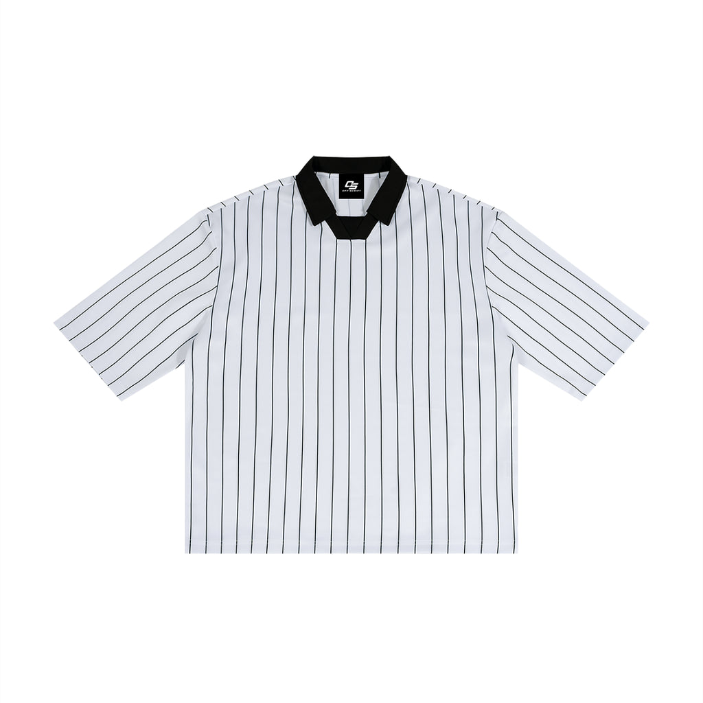 Unisex Pinstripe Collared Soccer Jersey