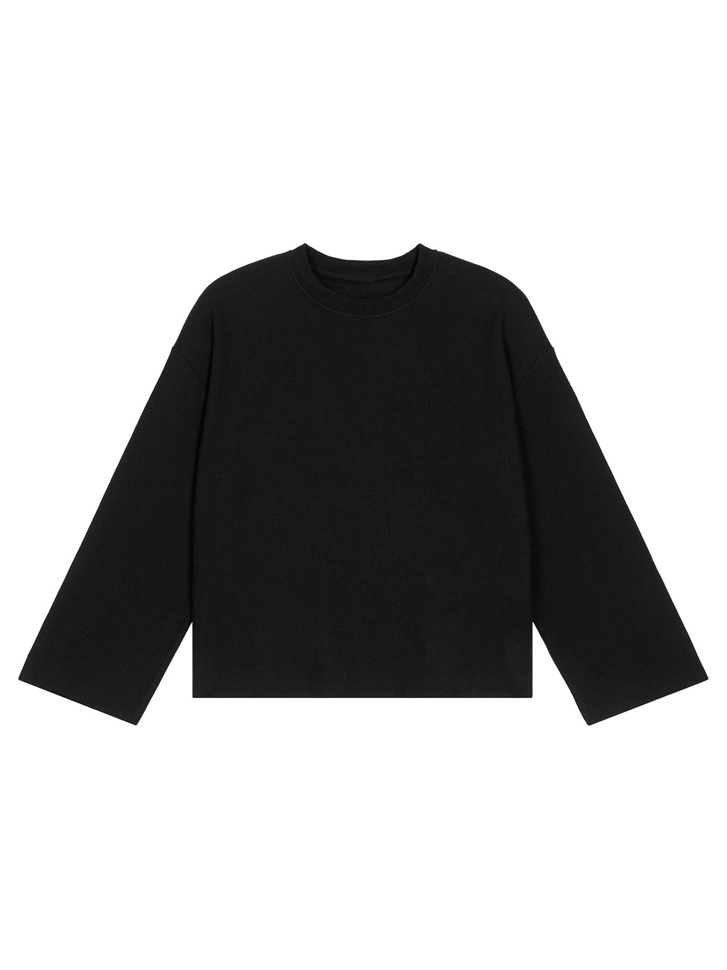 Unisex Waffle Raw Edge T-Shirt