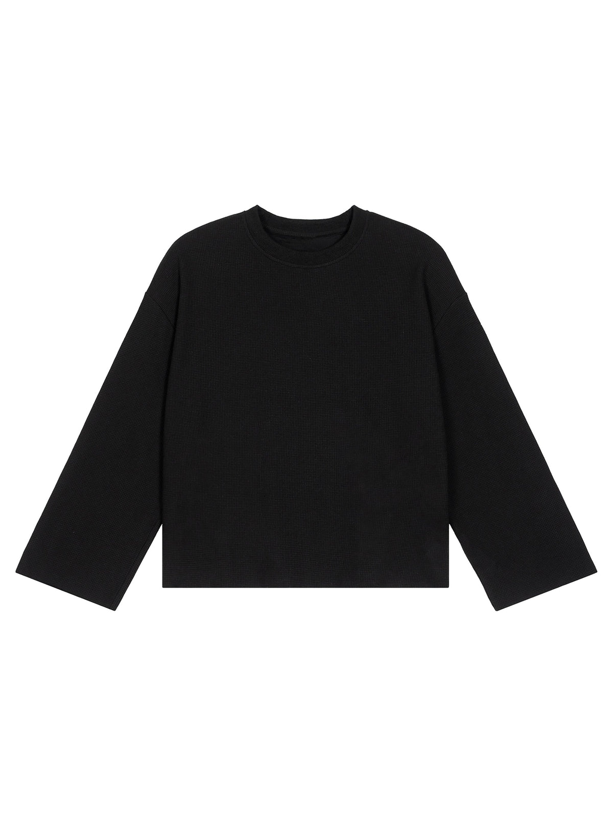 Unisex Waffle Raw Edge T-Shirt