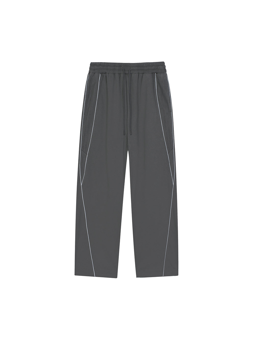 Reflective Stripe Straight-Leg Sweatpants