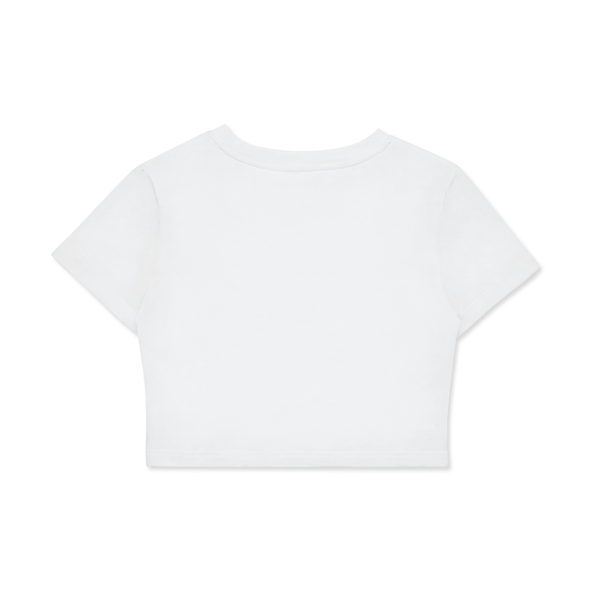 I Don't Need a Valentine I Need a Nap women's fitted crop T-shirt – Lucent White alternate garment view