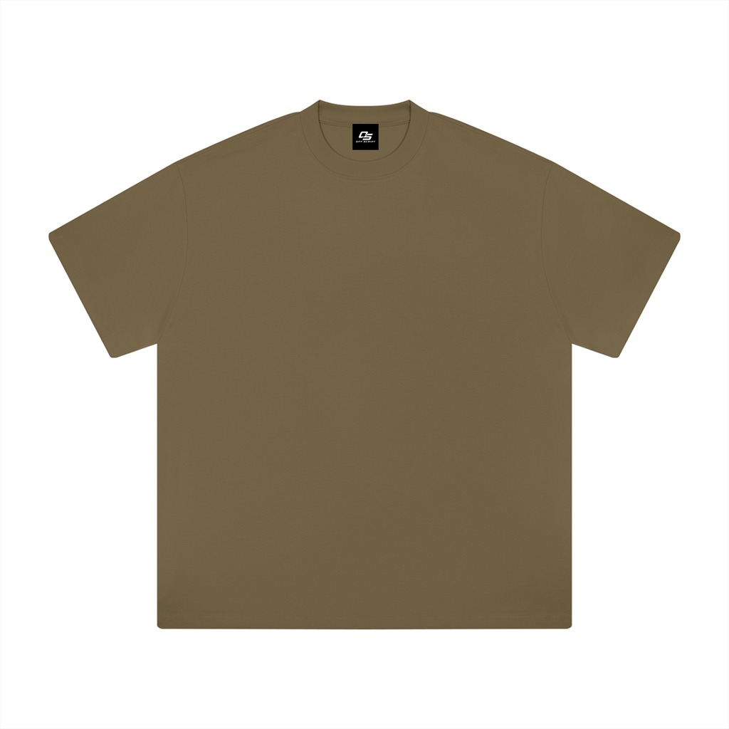 Coffee Heavyweight Drop Shoulder T-Shirt front product view