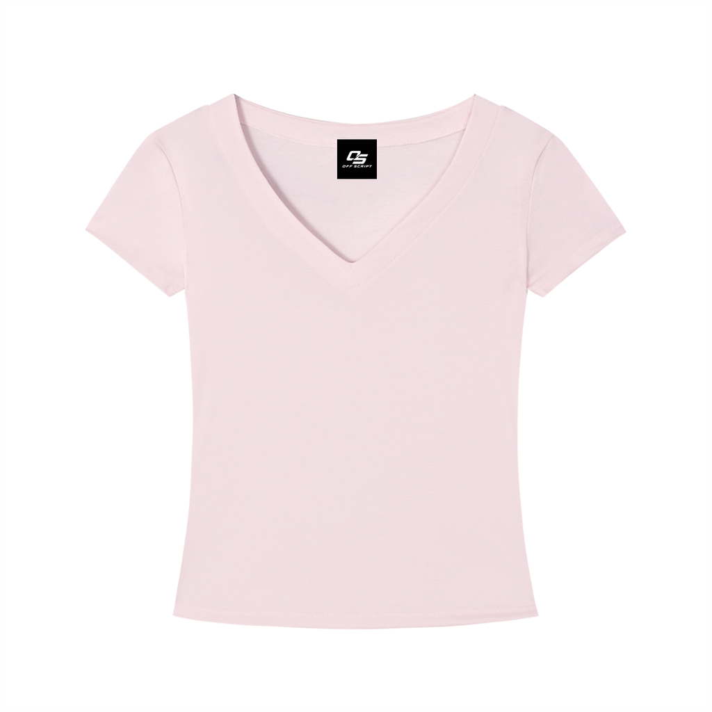 Women’s Tencel Slim Fit V-Neck T-Shirt