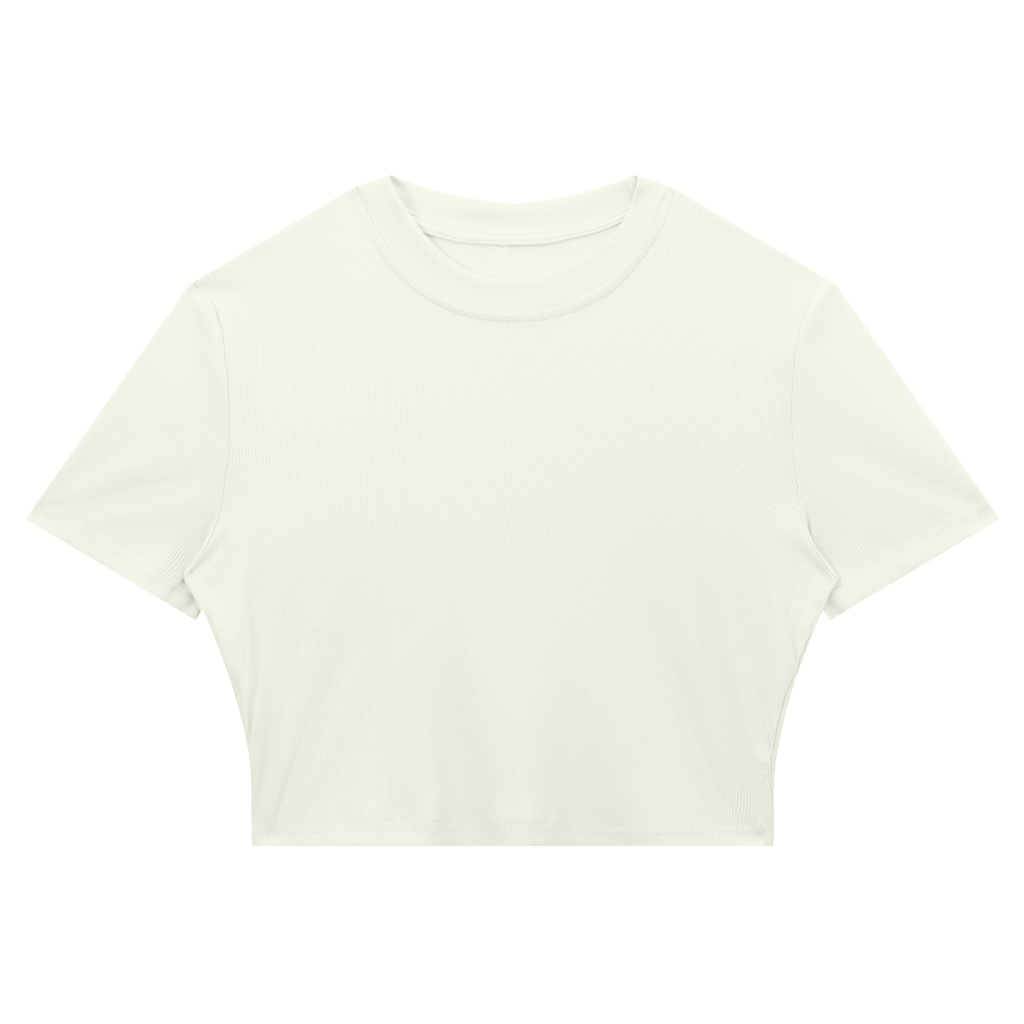 Women's Slim Ribbed Crop T-Shirt