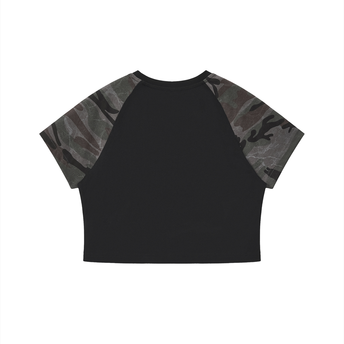 Women’s Camo Raglan Crop T-Shirt