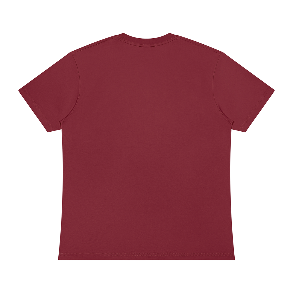 Off Script Sorona Crewneck T-Shirt - Wine Red back view