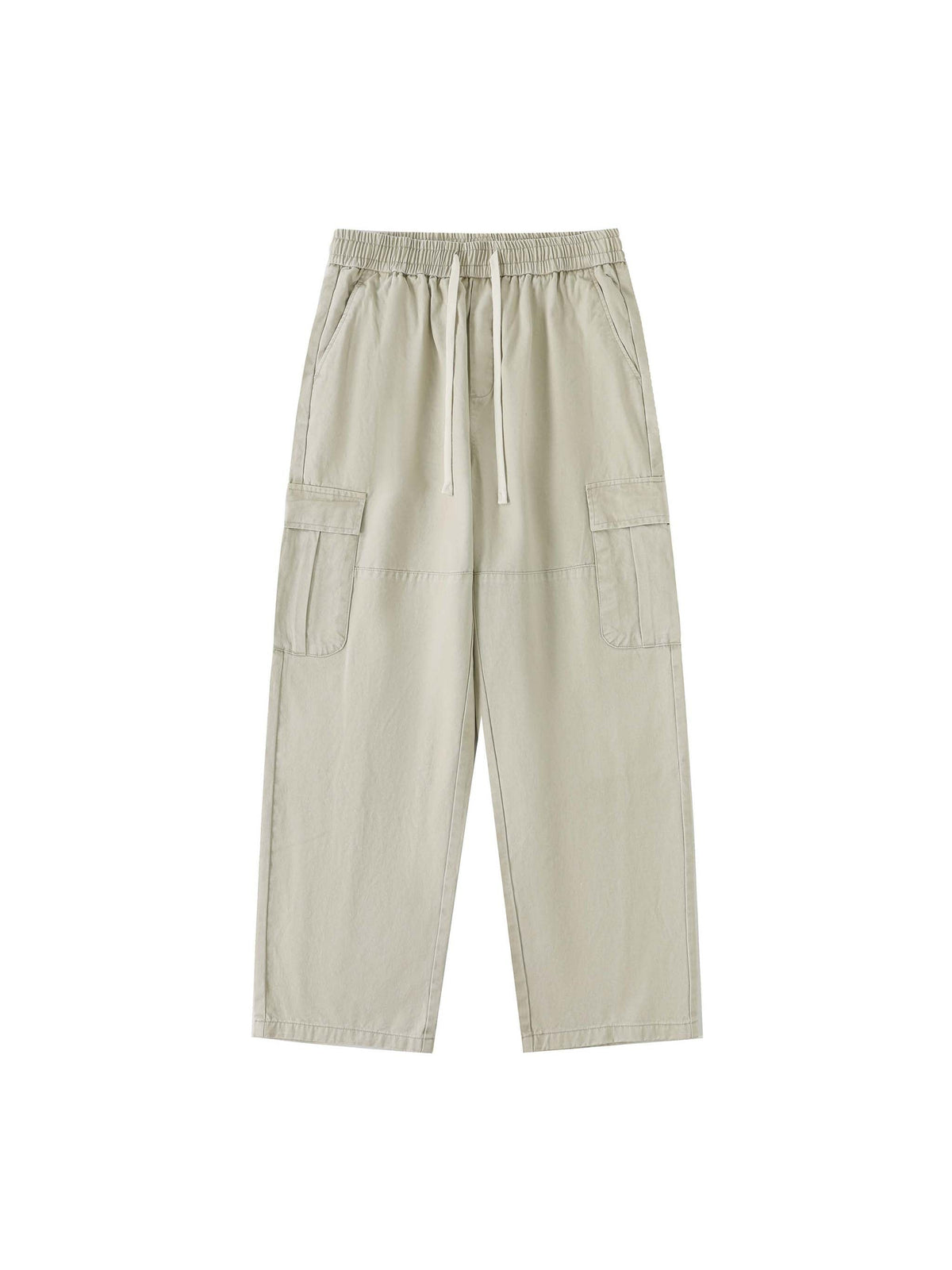 Men’s Drawstring Waist Straight-Leg Cargo Pants