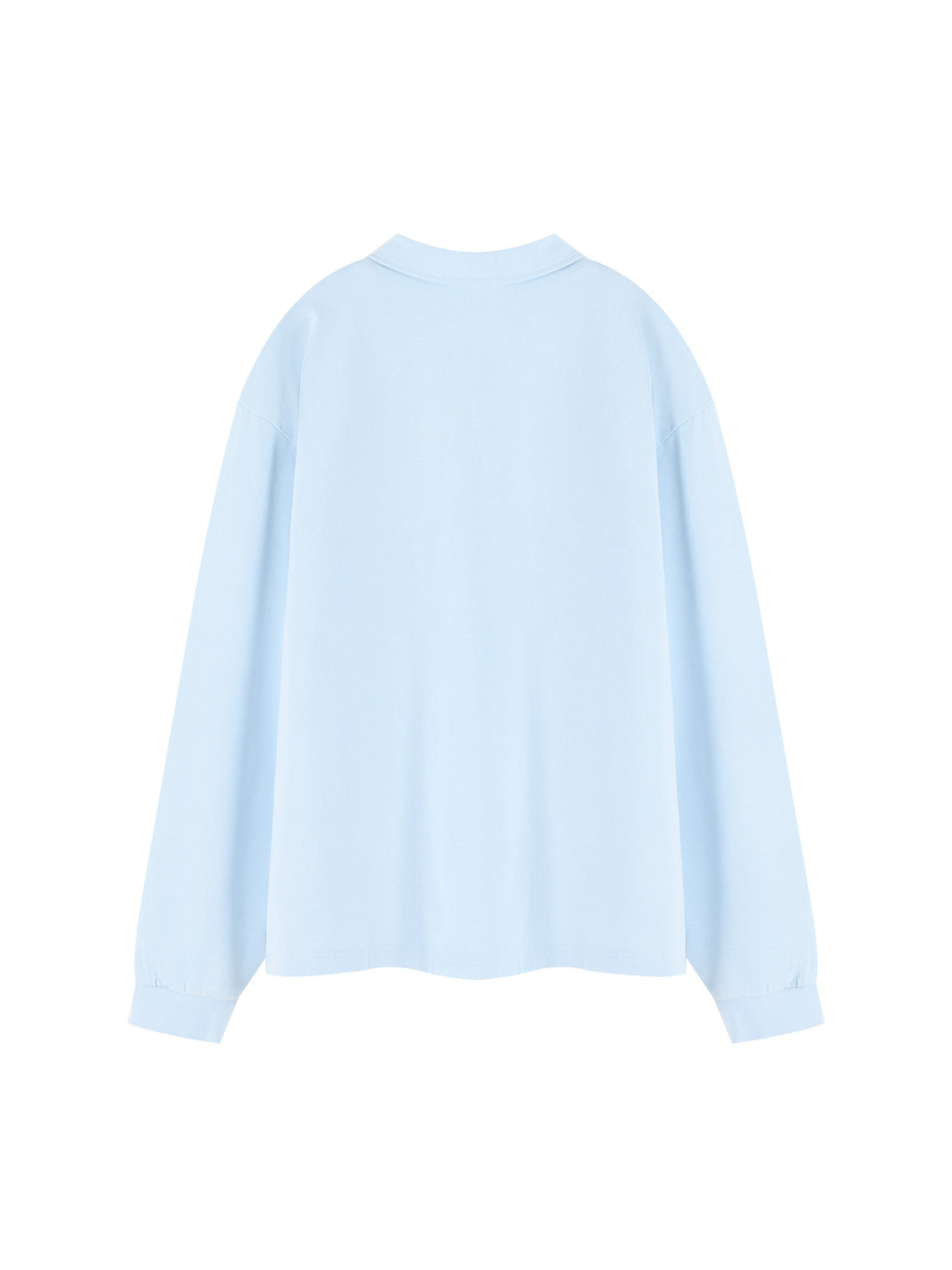 Unisex Loose Long Sleeve Polo Shirt
